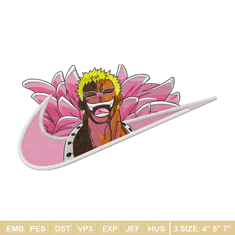 Doffy nike embroidery design, One piece embroidery, Nike design, Embroidery shirt, Embroidery file, Digital download.jpg