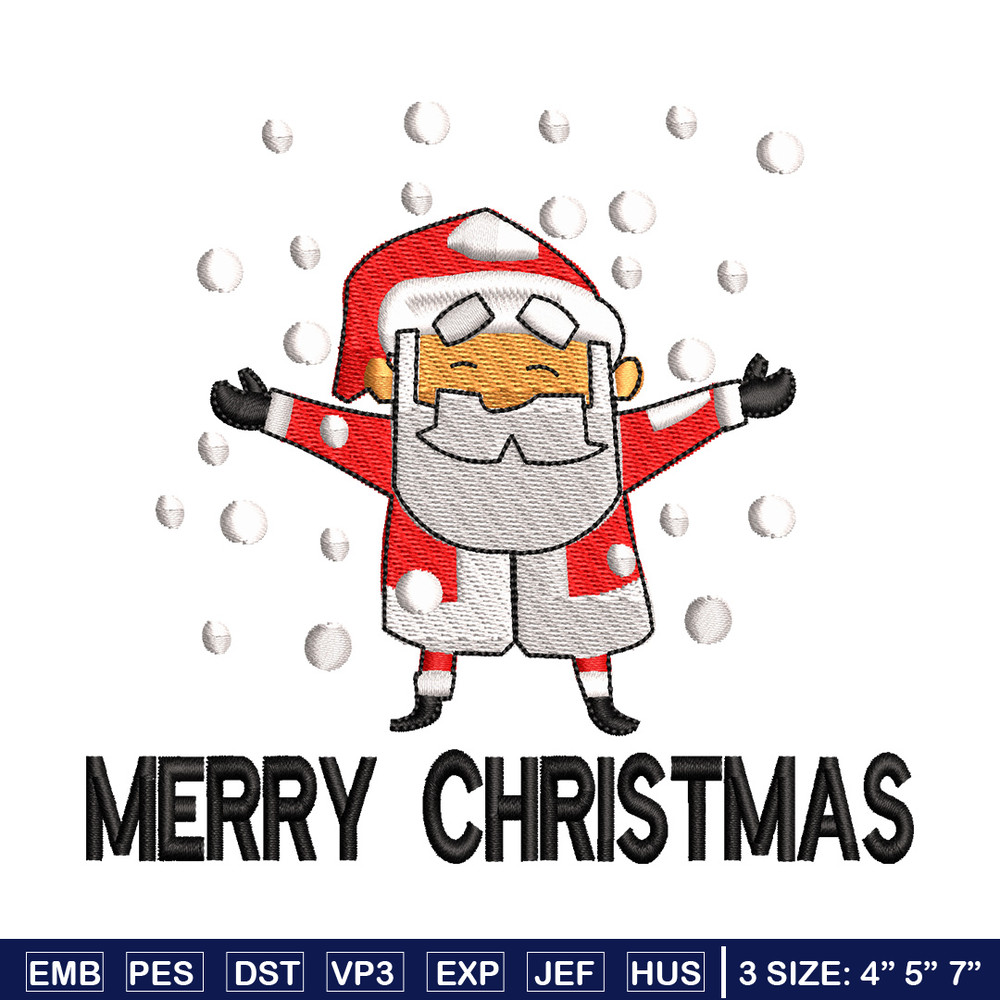 Satan snow embroidery design, Chrismas embroidery, Emb design, Embroidery shirt, Embroidery file, Digital download.jpg