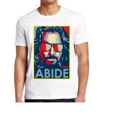 the big lebowski t shirt the dude abide funny movie cool gift tee 128