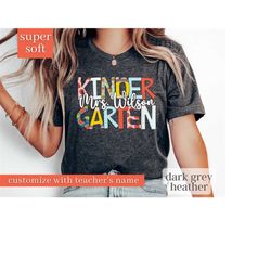 custom teacher name shirt, kindergarten teacher, personalized teacher shirt,teacher appreciation gifts,back to school gi