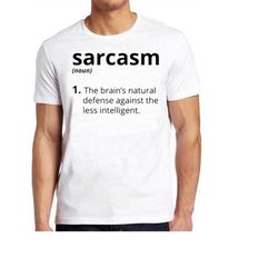 sarcasm noun meaning top meme joke funny  retro mens womens unisex cartoon anime top gift tee t shirt 1192
