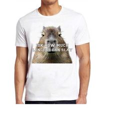 idk how much longer i can slay capybara sarcastic dank meme unisex design mens womens gift cool music fashion top retro