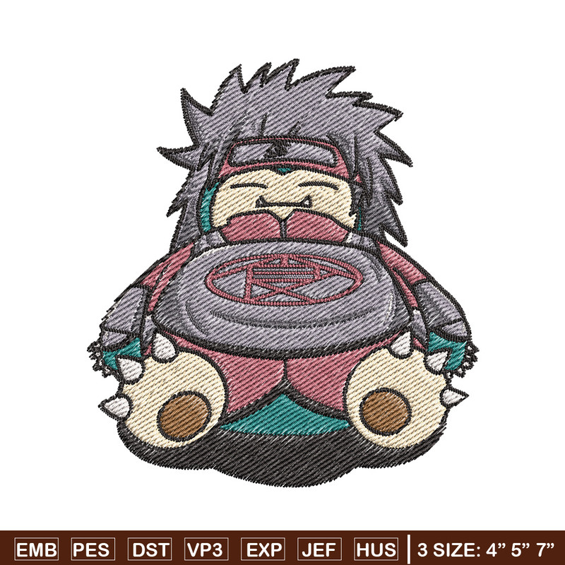 Snorlax choji embroidery design, Pokemon embroidery, Anime design, Embroidery file, Digital download, Embroidery shirt.jpg