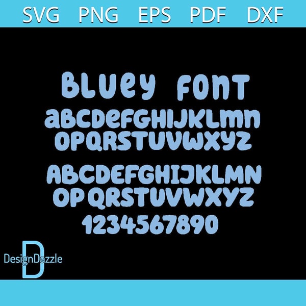 Bluey Font R BLUEY Font SVG , Bluey Font Cricut , Bluey Clipart, Bluey Si | Inspire ...