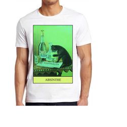 black cat tarot card fortune reading absinthe retro funny art drawing gamer cartoon anime cult meme music movie top gift