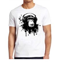 monkey business funny slogan animal headphones birthday gift tee t shirt 485