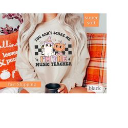 fall music teacher shirt, music teacher halloween shirt, spooky music teacher shirt, music teacher halloween gift, music