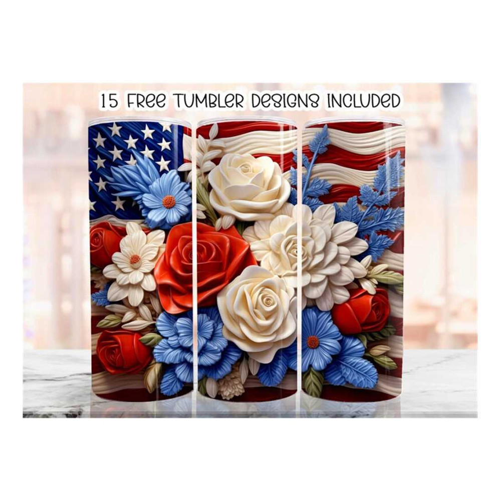 MR-1410202393032-3d-usa-flag-flowers-tumbler-wrap-20-oz-skinny-tumbler-image-1.jpg