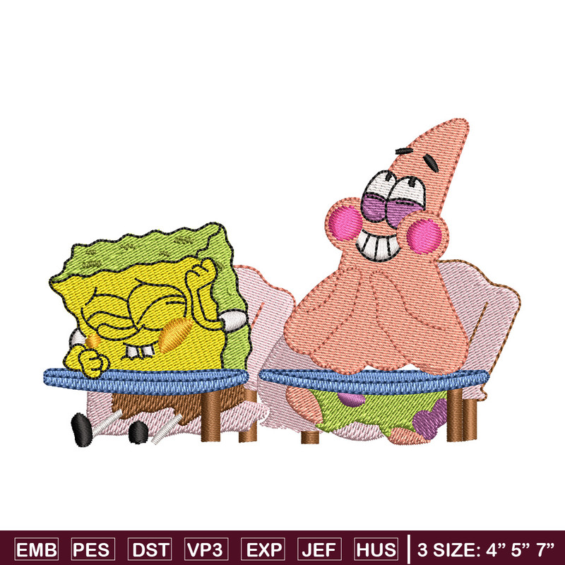 Spongebob funny embroidery design, Spongebob embroidery, Embroidery file, Embroidery shirt, Emb design, Digital download.jpg