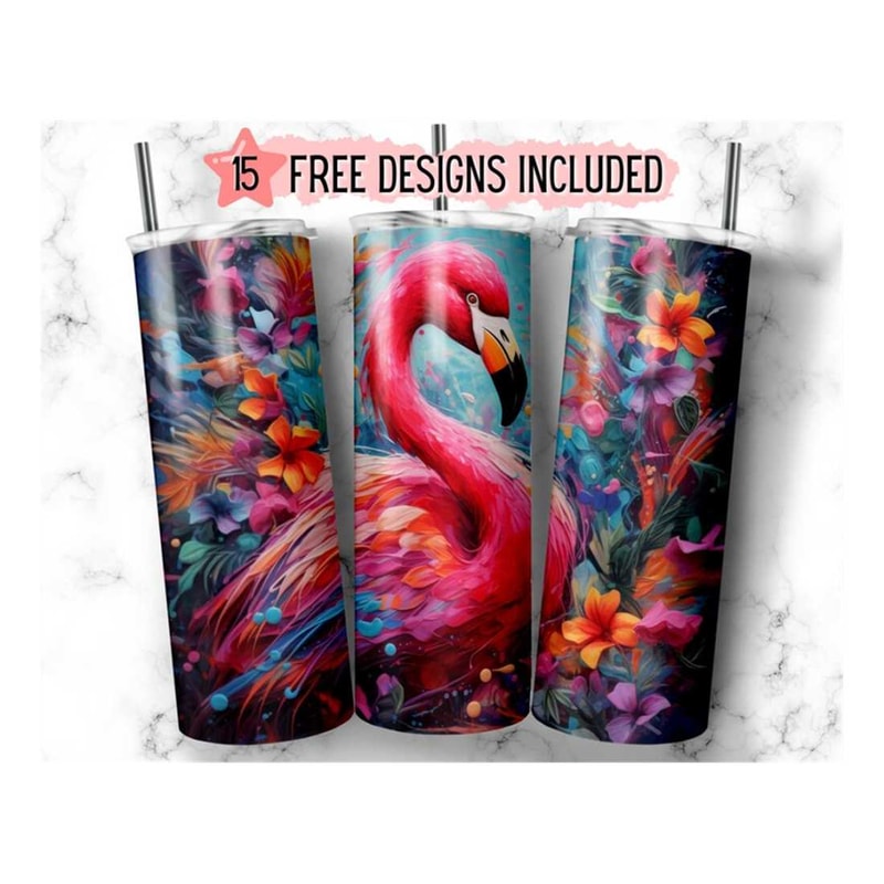 MR-1410202395135-neon-rainbow-flamingo-with-florals-20oz-skinny-tumbler-image-1.jpg