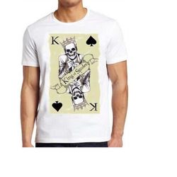 king of spades t shirt graphics present skull cool gift tee 195