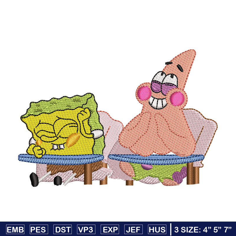 Spongebob funny embroidery design, Spongebob embroidery, Embroidery file, Embroidery shirt, Emb design, Digital download.jpg