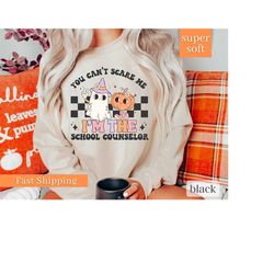 teacher halloween shirts, spooky counselor shirt, gift for school counselor, teacher halloween shirts, fall school couns