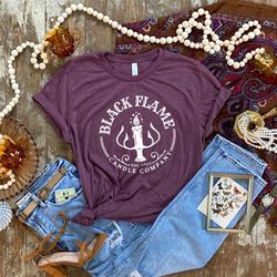 black flame candle company, halloween shirt,sanderson sisters brewing company, sanderson shirt,witch shirt, funny hallow