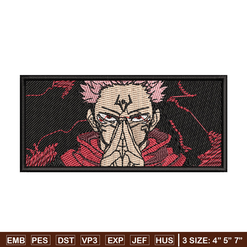 Sukuna box embroidery design, Sukuna embroidery, Embroidery shirt, Embroidery file, Anime design, Digital download.jpg