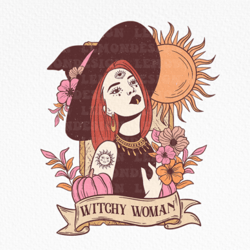 Halloween Witchy Woman PNG Sublimation