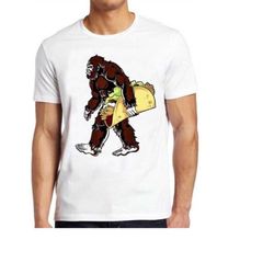 bigfoot t shirt sasquatch funny camping taco cool gift tee 168
