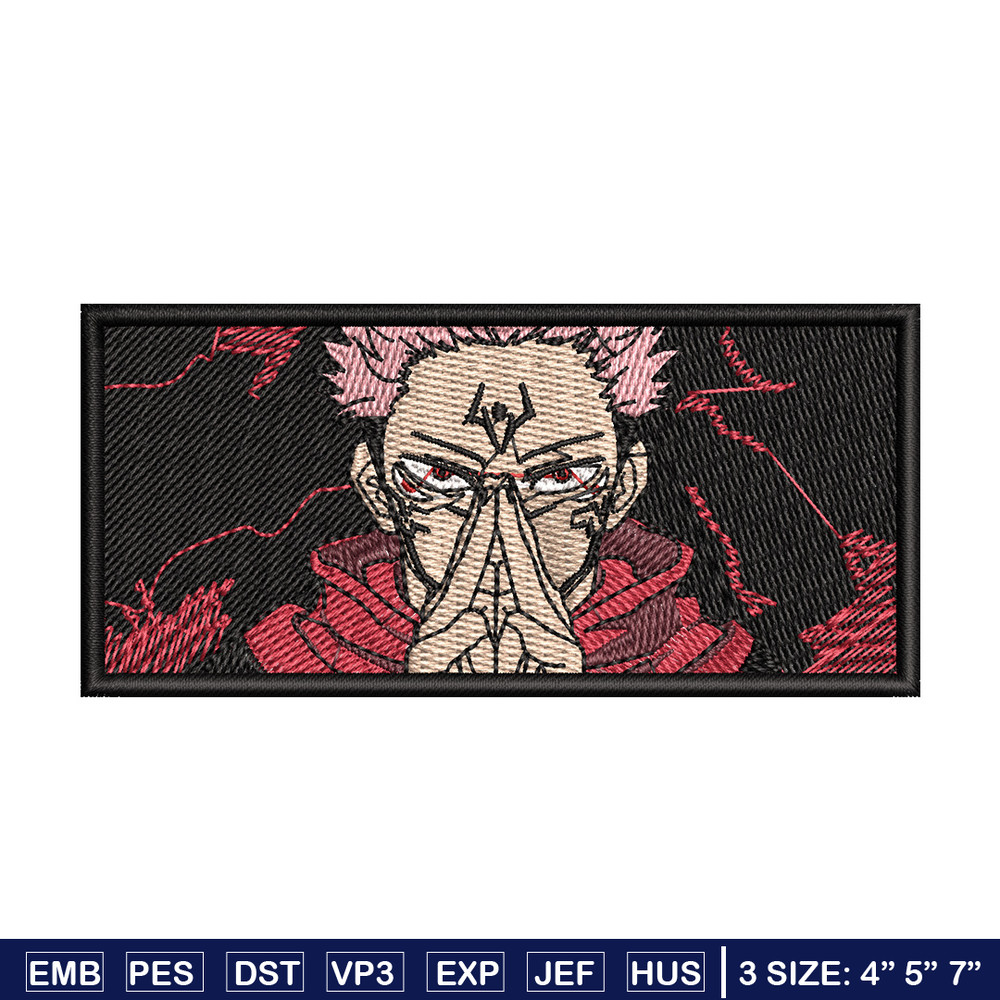 Sukuna box embroidery design, Sukuna embroidery, Embroidery shirt, Embroidery file, Anime design, Digital download.jpg