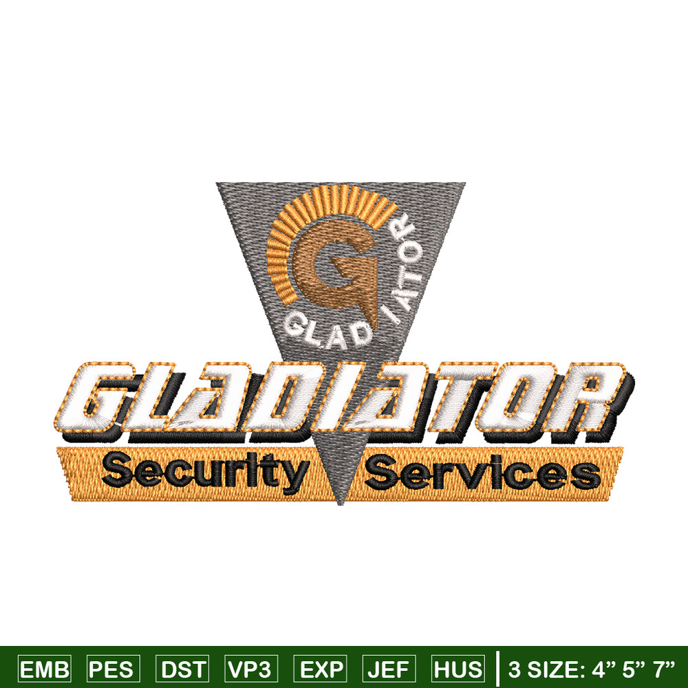 Gladiator Security Logo embroidery design, Gladiator Security embroidery, Embroidery file, logo design, Instant download.jpg