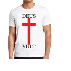 deus vult t shirt catholic religion christian crusade bible cool gift tee 137
