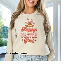 cute easter sweatshirt, happy easter yall sweatshirt, women easter shirt, easter gift, funny easter, easter vibes, weste