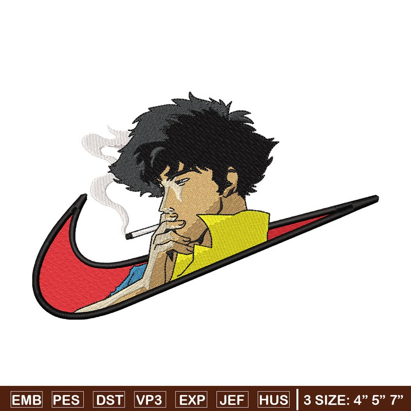 Swoosh spike embroidery design, Cowboy bebop embroidery,Anime design,Embroidery file, Embroidery shirt, Digital download.jpg