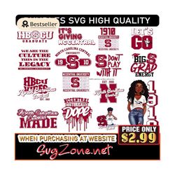 hbcus with our north carolina central university svg and hbcu collection