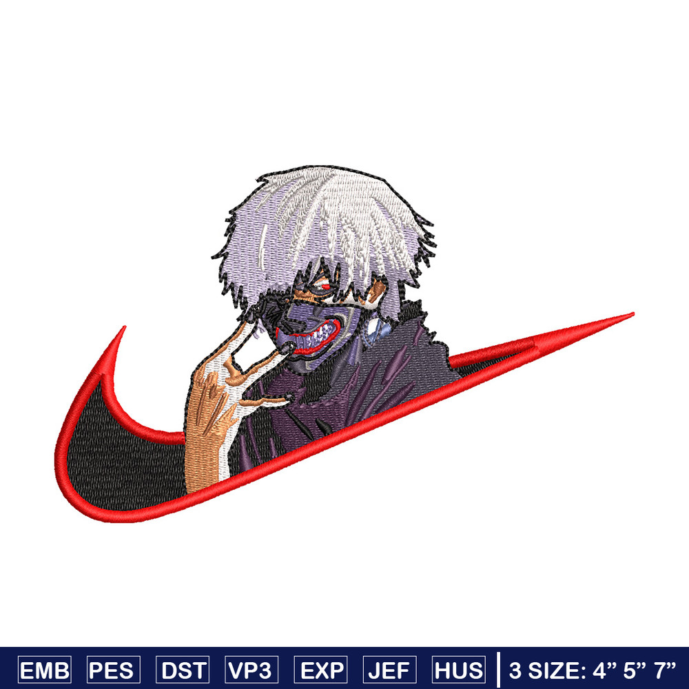 Swoosh kaneki embroidery design, Kaneki embroidery,Anime design, Embroidery file, Embroidery shirt, Digital download.jpg