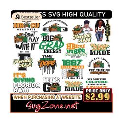 hbcu collection - florida a&m university 2023 svg