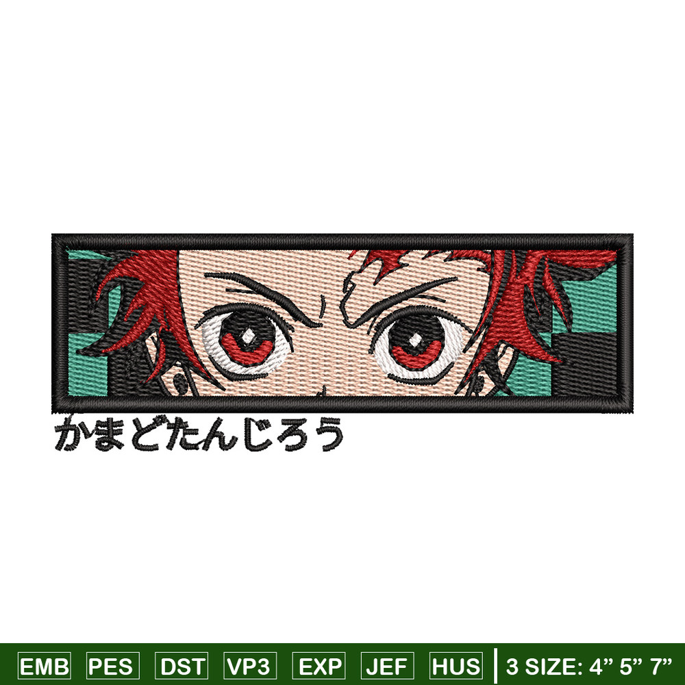 Tanjiro eyes box embroidery design, Tanjiro embroidery, Anime design, Embroidery shirt, Embroidery file,Digital download.jpg