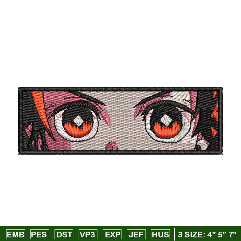 Tanjiro eyes embroidery design, Tanjiro embroidery, Anime design, Embroidery shirt, Embroidery file, Digital download.jpg