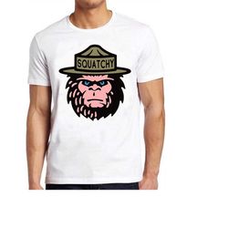 squatchy sasquatch  camping bigfoot national park funny meme gift tee gamer cult movie music  t shirt 703