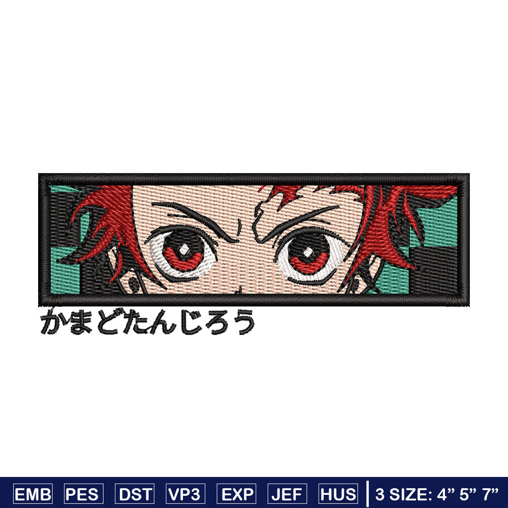 Tanjiro eyes box embroidery design, Tanjiro embroidery, Anime design, Embroidery shirt, Embroidery file,Digital download.jpg
