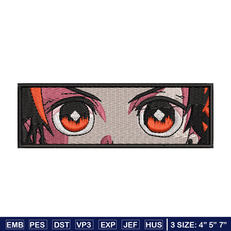 Tanjiro eyes embroidery design, Tanjiro embroidery, Anime design, Embroidery shirt, Embroidery file, Digital download.jpg