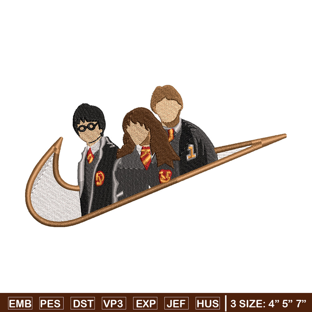 Hary potter friends Nike embroidery design, Hary potter embroidery, Nike design, movie design, Digital download.jpg
