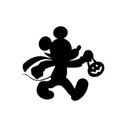 mickey mouse, trick or treat, halloween color digital download, svg, png, cricut, silhouette cut file, vector instant