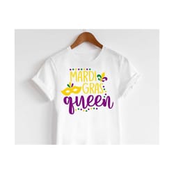 mardi gras queen svg, women mardi gras svg, mardi gras party svg, fat tuesday parade svg, beads svg, women mardi gras sh