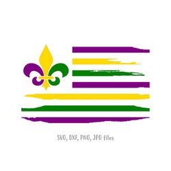 mardi gras flag svg, fleur de lis, mardi gras parade svg, nola flag svg