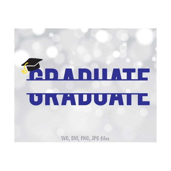 Split Graduate svg, Custom School Graduation svg, End of Sch | Inspire ...