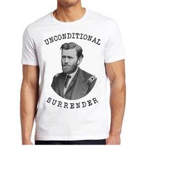 unconditional surrender us civil war general ulysses s grant retro mens womens unisex cartoon anime top gift tee t shirt