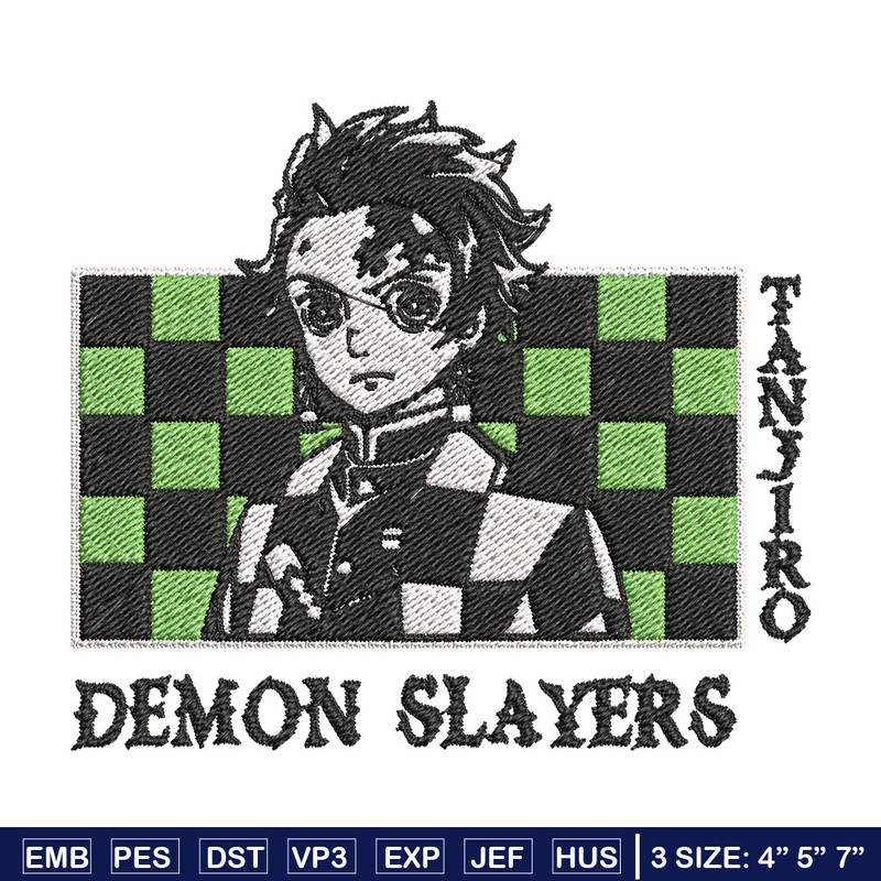 Tanjiro man embroidery design, Tanjiro embroidery, Embroidery shirt, Embroidery file, Anime design, Digital download.jpg