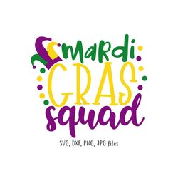 mardi gras squad svg, kids mardi gras svg, parade squad svg, matching mardi gras svg