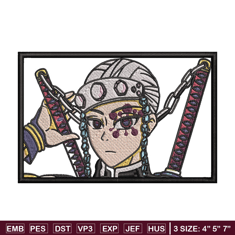 Tengen frame embroidery design, Tengen embroidery, Anime design, Embroidery shirt, Embroidery file, Digital download.jpg