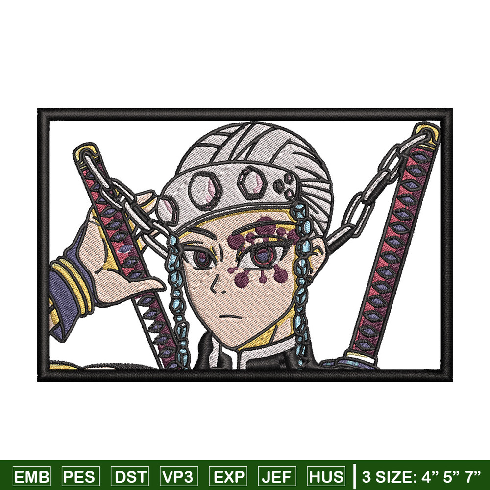 Tengen frame embroidery design, Tengen embroidery, Anime design, Embroidery shirt, Embroidery file, Digital download.jpg