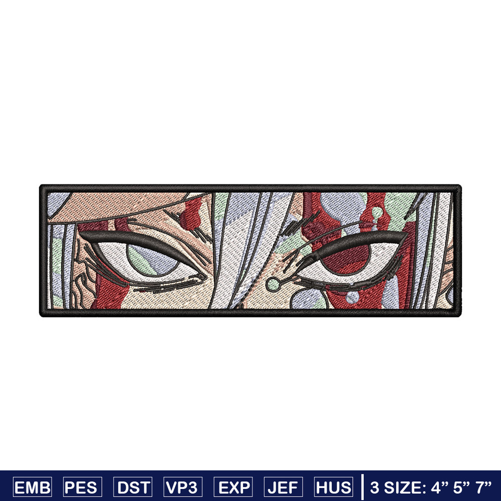 Tengen eyes embroidery design, Tengen embroidery, Embroidery shirt, Embroidery file, Anime design, Digital download.jpg