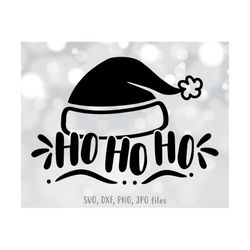 ho ho ho svg, christmas svg, santa saying svg, holiday svg, santa ho ho ho svg, christmas shirt svg | silhouette & cricu