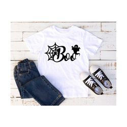 halloween svg, boo svg, kids halloween svg, digital cut file, spider web svg, spooky svg, spider svg, ghost svg, cute ha