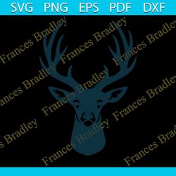 deer head svg | hunting svg | deer svg | deer cut file | deer antlers svg | deer vector | deer clipart