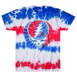 grateful dead-american steal your face tie dye t-shirt