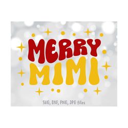 Merry Mimi svg, Mimi Christmas svg, Retro Christmas Saying svg, Baby Holiday svg, Baby Christmas Shirt svg | Silhouette